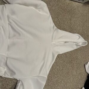 Elegant White Women's Hoodie